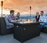 Outdoor Propane Gas Fire Pit Table