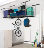 Overhead Garage Rack Add-on Hooks Set Heavy Duty Height Adjustable Ceiling Racks