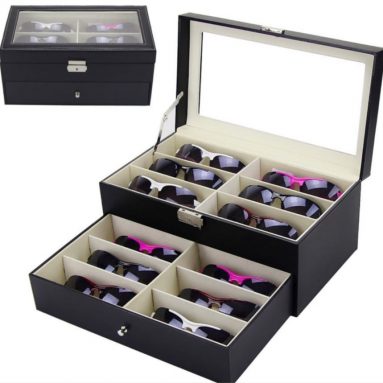 Oversized Glasses Display Case Organizer Storage Box