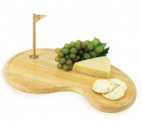 NAUTRAL WOOD PUTTING GREEN SHAPED CUTTING BOARD