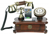 Retro Home Telephone with Charger for iPhone/iPod