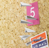 Paper Airplane Pushpins