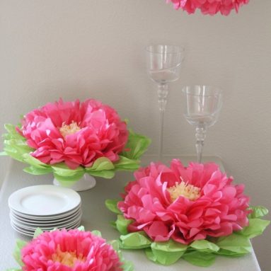 Paper Flower Pom (Set of 7) Color