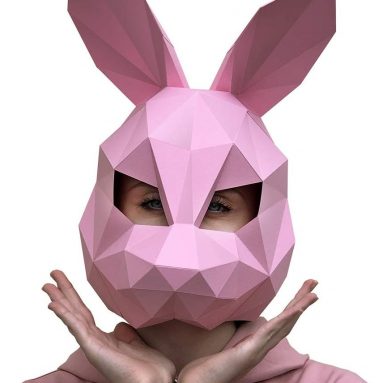 Paperraz DIY 3D Rabbit Mask Animal