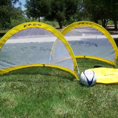 Pass 4 Footer Foldable Portable Training Soccer Goal Pair