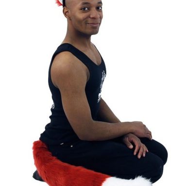 Furry Fox Yip Ear Headband and Full Tail Combo Costume Cosplay Set