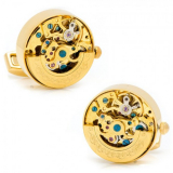 Penny Gold Kinetic Watch Movement Cufflinks