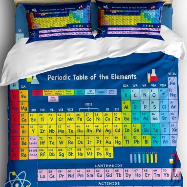 Periodic Table of The Elements Comforter Bedding Set