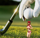 Perky Tees Pin-up Girl Golf Tee