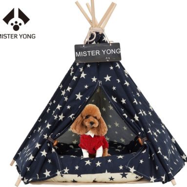 Pet Cat Dog Rabbit Teepee with Cushion