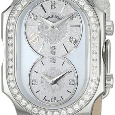 Philip Stein Women’s Mother Of Pearl Diamond Bezel Watch
