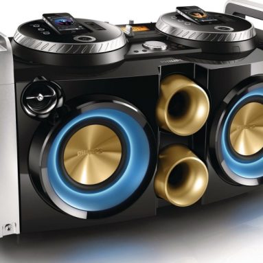 PARTY Machine Dual iPod iPhone Docking DJ Mixer Hi-Fi Home Stereo Karaoke Speaker System