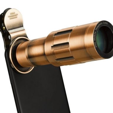 Phone Lens 20X Zoom Telephoto Lens with Universal Clip and Mini Flexible Tripod