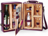 Picnic Time Two-Bottle Cocktail Case/Bar Tool Kit