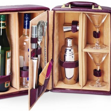 Picnic Time Two-Bottle Cocktail Case/Bar Tool Kit