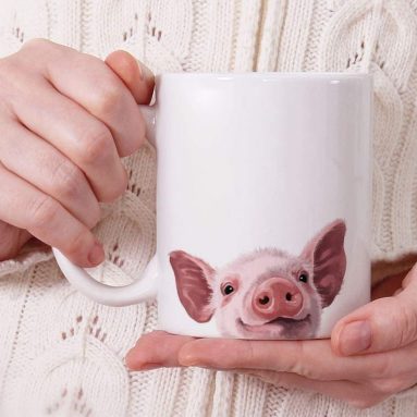 Pig Ceramic Coffee Gift Mug Tea Cup