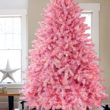 Pink Artificial Christmas Tree