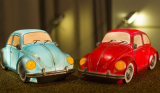 Pink Beetle 6 LED Car Lamp