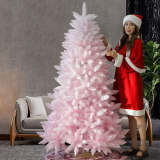 Pink Mixed White Hinged Xmas Tree Artificial