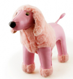 Pink Poodle Animal Bookend