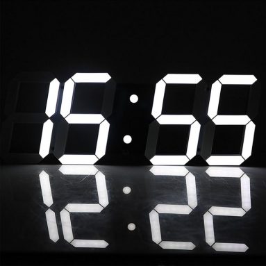 Pinty Multi-Functional Remote Control Large LED Digital Wall Clock