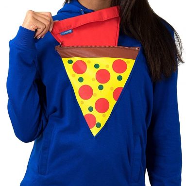 Pizza Pocket Hoodie Novelty Pullover Sweatshirt