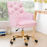 Plush Velvet Office Chair