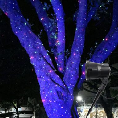Poeland Garden Star Projector Light Moving Starry RGB