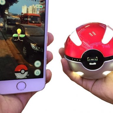 Pokemon Go Ball Portable Charger PokeCharge LED Power Bank Pocket Monster Balls 3 Colors