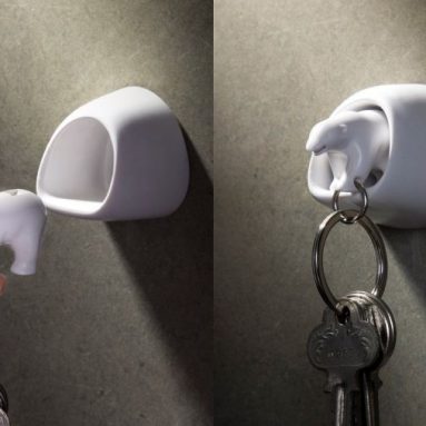 Polar Bear Wall Key Holder