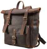 Polare Retro Full Grain Leather 17″ Laptop Backpack