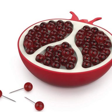 Pomegranate-Style Push Pin Holder