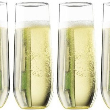 “Pomponne” Stemless Champagne Party Flutes