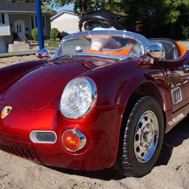 Porsche Style 12V Ride-on Car for Kids with Parental Remote Control