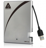 Portable 3.0 USB 1 TB Drive with Integrated USB Cable