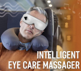 Portable Heated Eye Mask and Massager with Built-In Bluetooth Speaker