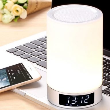Portable LED touch Lamp Stereo Bluetooth 4.0 Speaker with Color Change Mode
