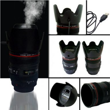 Portable Lens Cup USB Air Anion Humidifier Purifier Moist Diffuser