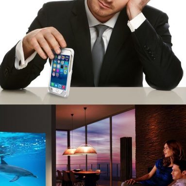 DAEON Portable Video Projector for iPhone 7 / 6 / 6s plus