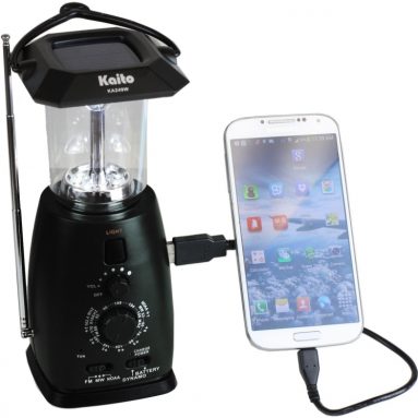 Powered LED Camping Lantern with AM/FM NOAA Weather Radio