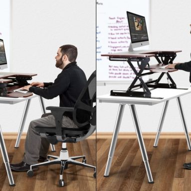 Preassembled Height Adjustable Sit / Stand Elevating Desktop