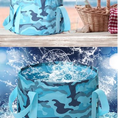 Premium Collapsible Bucket with Carrying Pouch -Multifunctional Folding Bucket