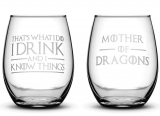 Premium Game of Thrones Wine Glasses