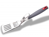 Premium Stainless Steel Grip Tongs Spatula Easily Flips Burgers Secure Grip Handle