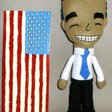 President Barack Obama Designer Plush Figure