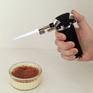 Professional Culinary Kitchen Blow Torch for Creme Brulee Takes Butane Gas