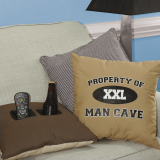 “Property of Man Cave” Double Pocket Toss Pillows