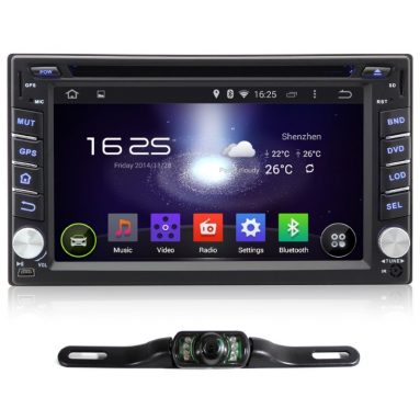Pumpkin 6.2 inch Android 4.4.4 KitKat Double Din In Dash Capacitive HD Multi-touch Screen Car
