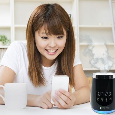 Spa Deluxe Ultrasonic Aromatherapy Essential Oil Diffuser and Alarm Clock