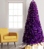 Purple Artificial Christmas Tree